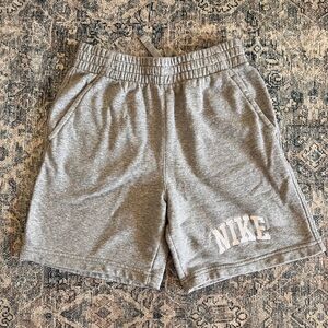 Nike Gray Boyys Athletic Shorts with Elastic Waistband